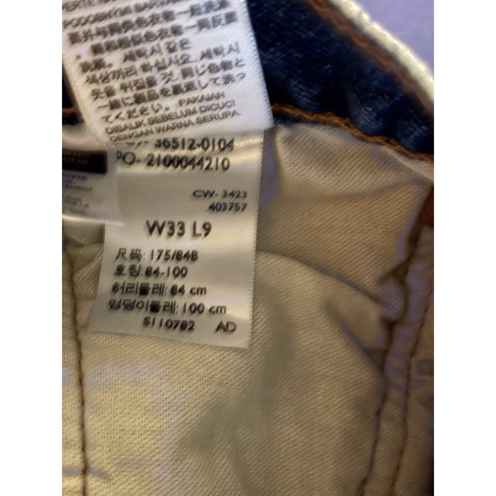 Levi's 501 Shorts W 33 L 9 Blue Denim - Picture 3 of 6